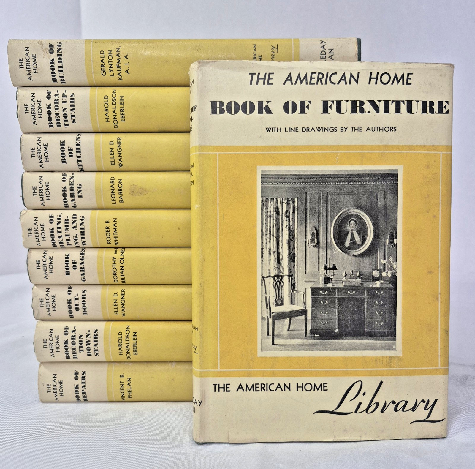 The American Home Library Book Set Of 10 First Edition 1931 DYI Home Improve VG+