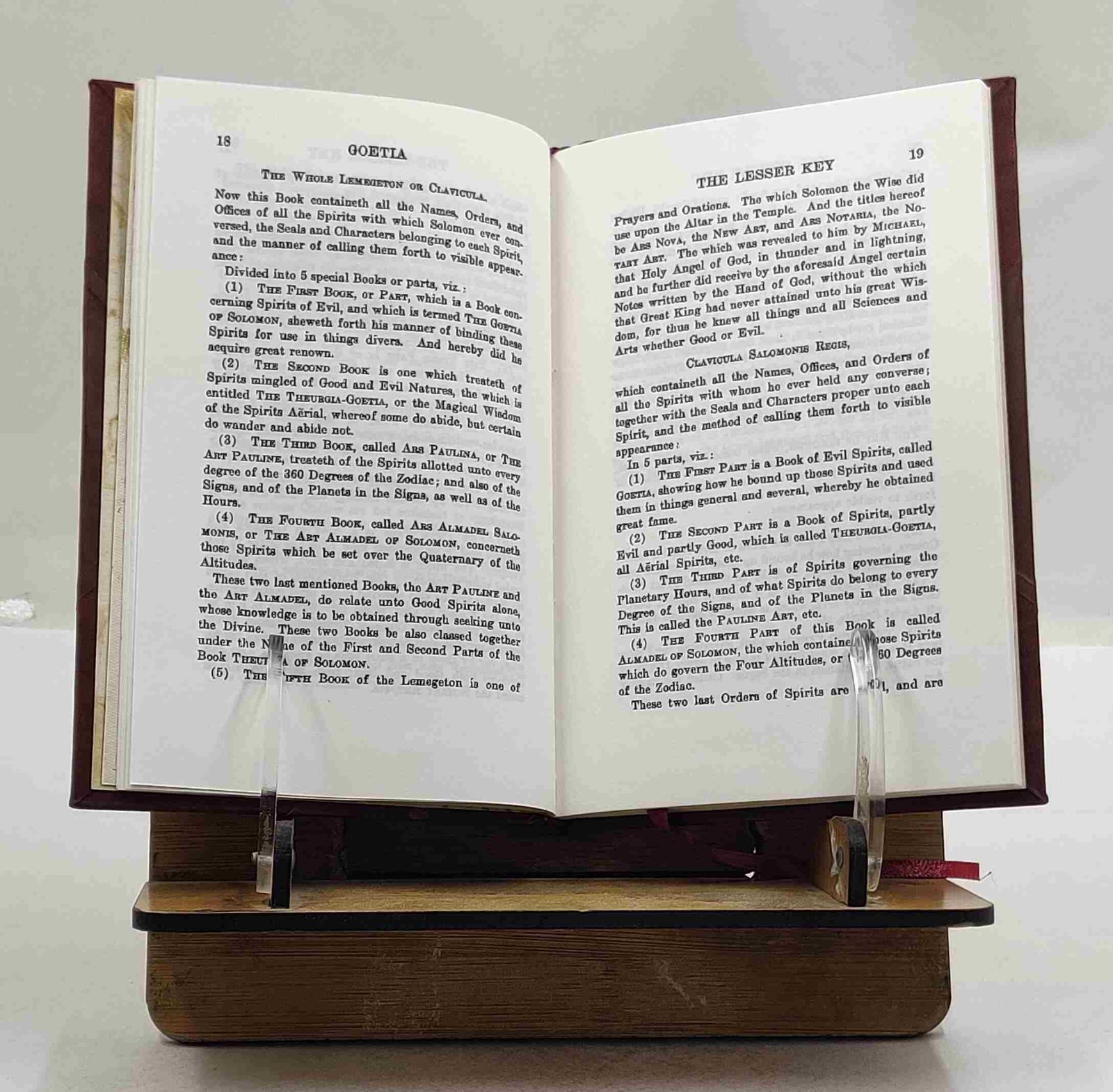 The Lesser Key of Solomon Goetia The Book of Evil Spirits 1916 [Leather Crafted]