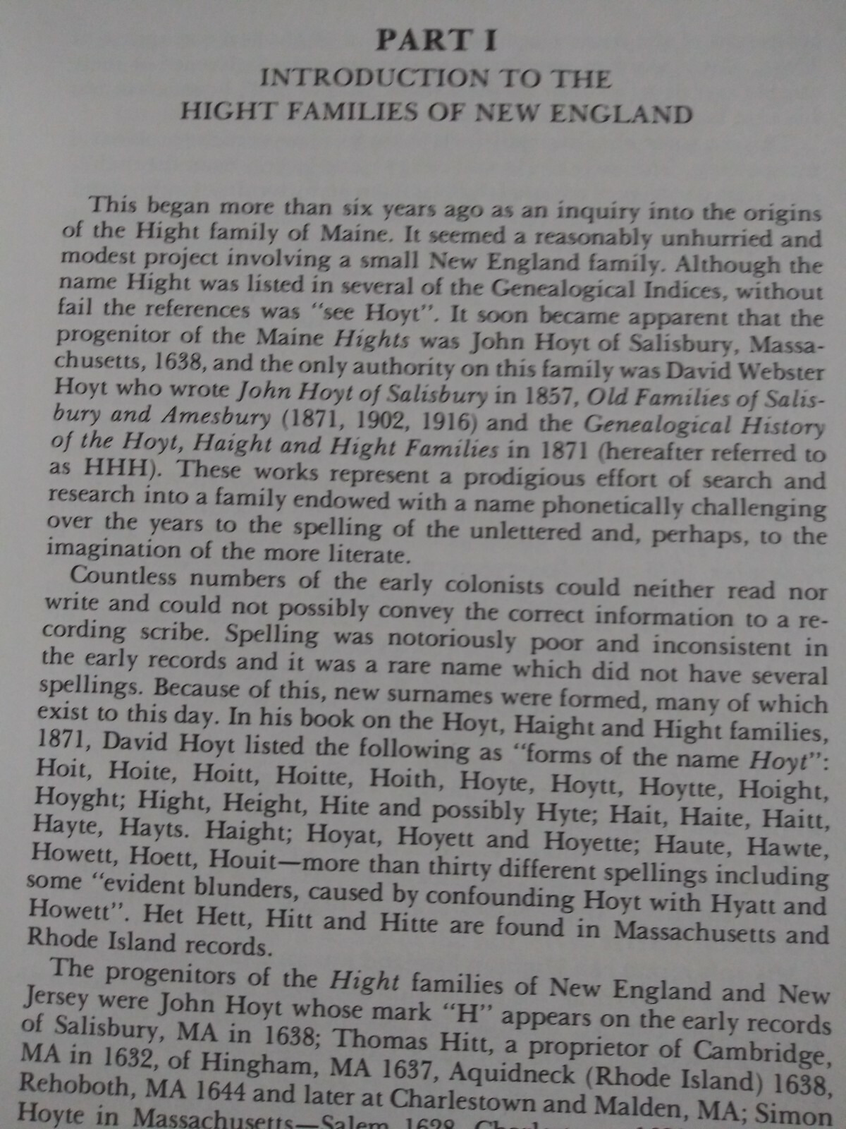 1979 Hight family history / genealogy by Truslow, 126 pages