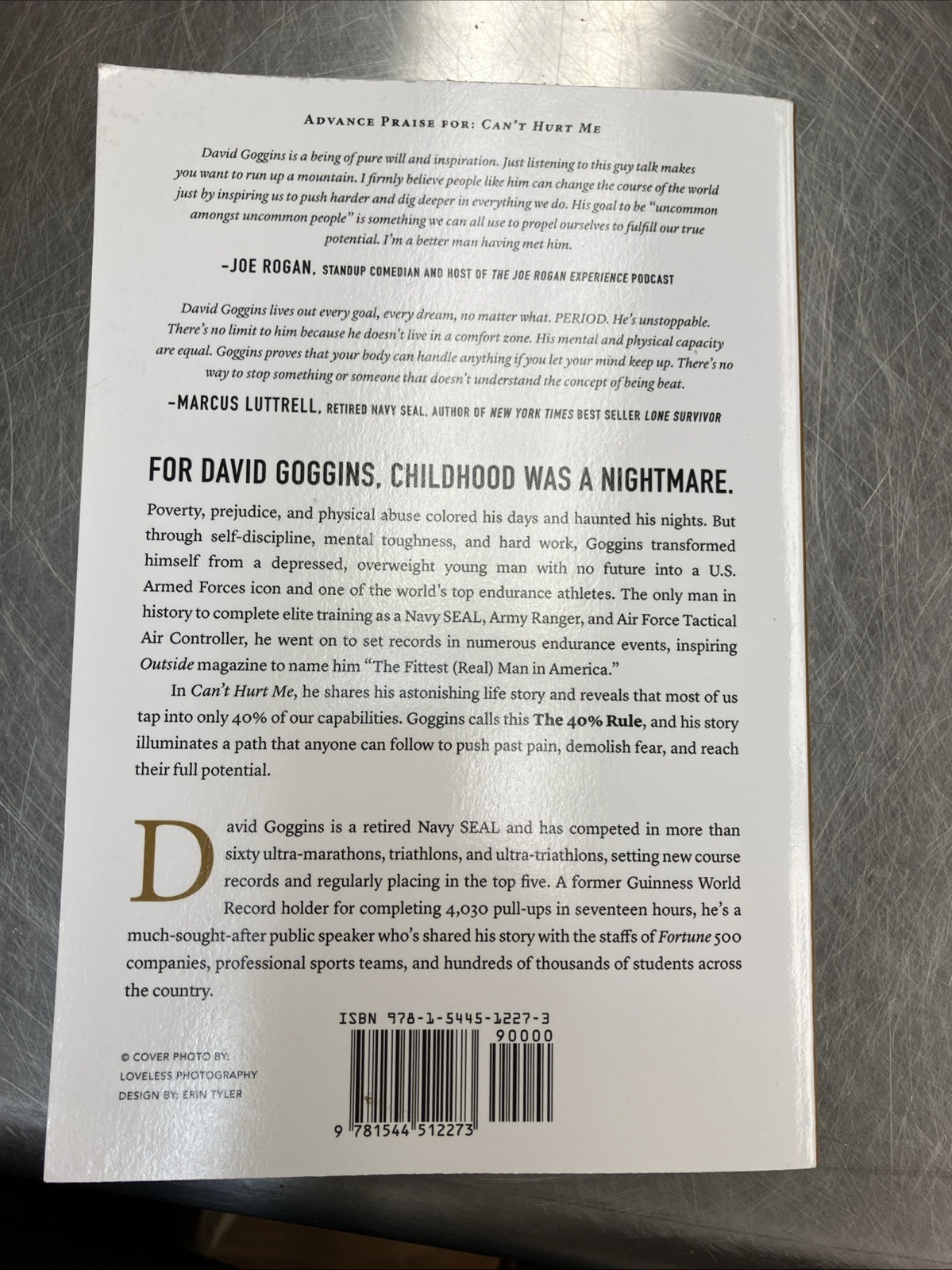 Can’t Hurt Me: Master Your Mind and – Paperback, by Goggins David – Very Good