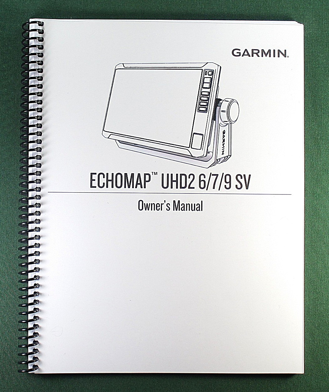 Garmin Echomap UHD2 63sv Owner’s Manual: Full Color 180 Pages & Clear Covers