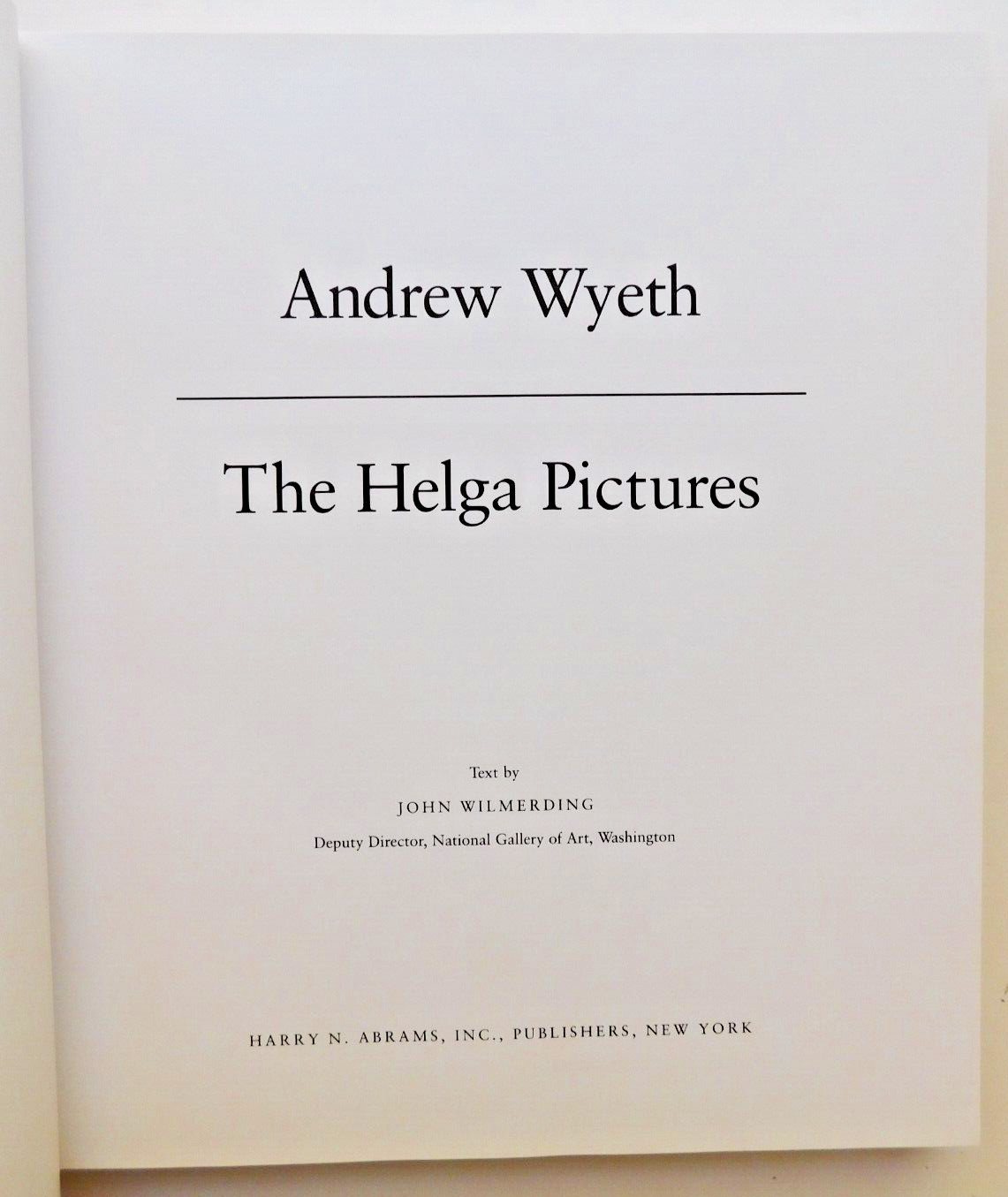 ANDREW WYETH Illustrated 1987 collection HELGA PICTURES Unread HCDJ 208 pages