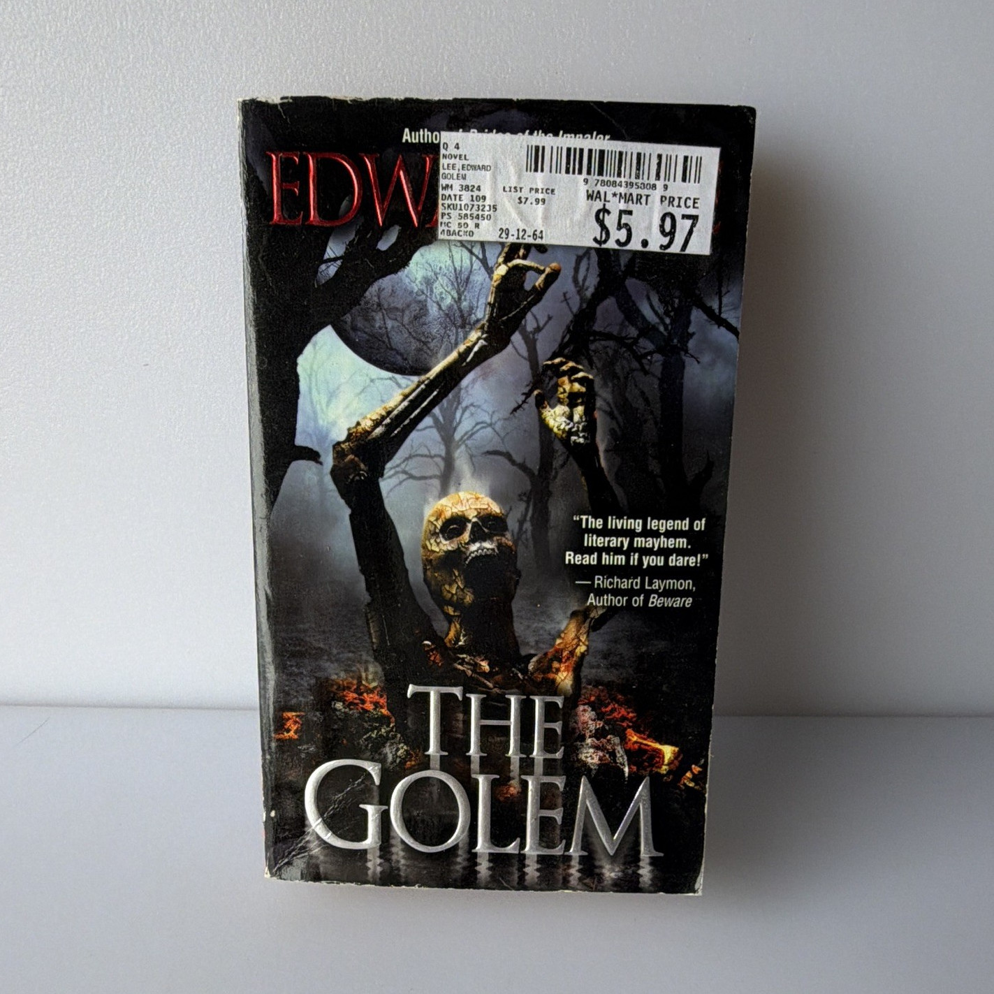 Edward Lee The Golem Trade Paperback 2009 After Dark Horror Fiction Signed