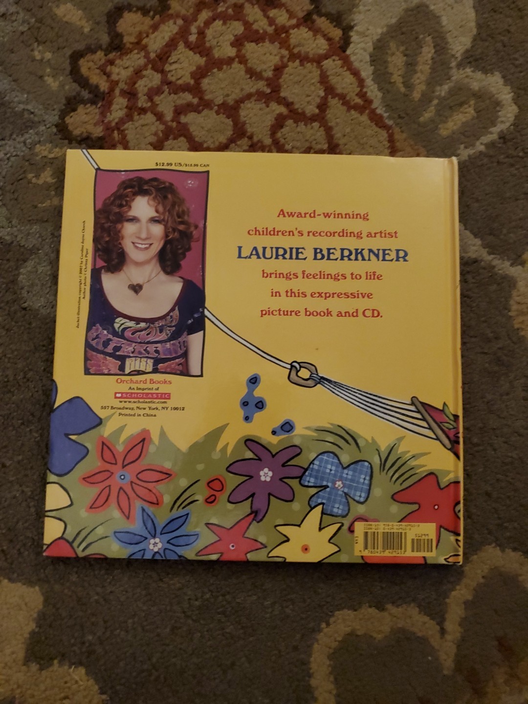 The Story of My Feelings by Laurie Berkner (2007, Hardcover) NO CD