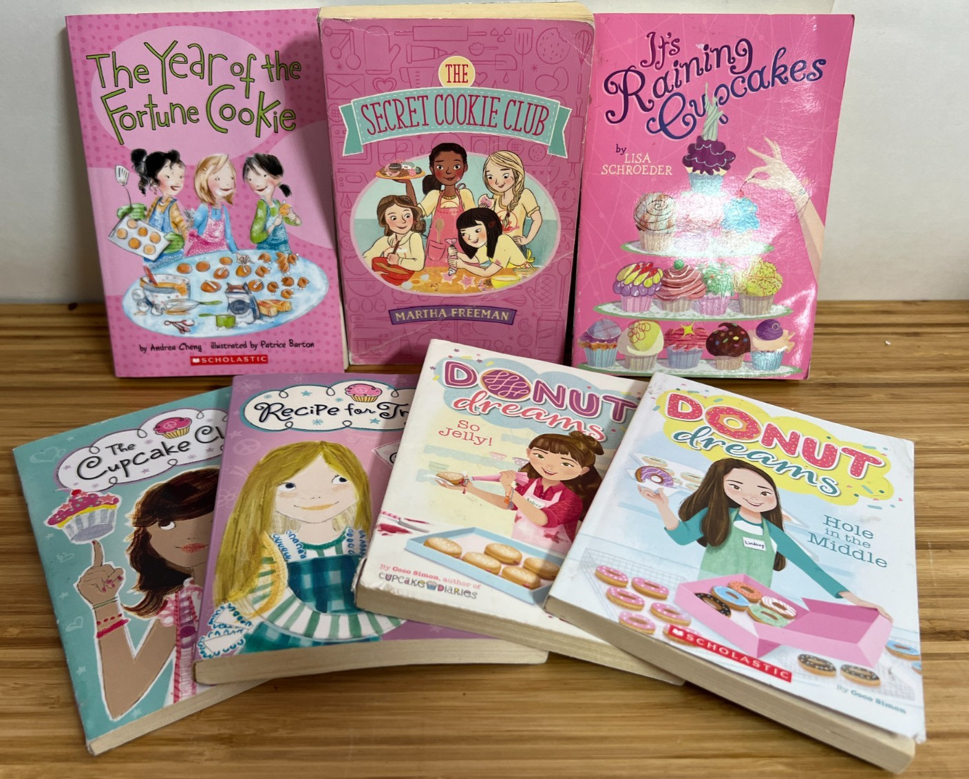 6 Cupcake, Donut and Cookie Novels by Berk,Simon,Cheng,Freeman+