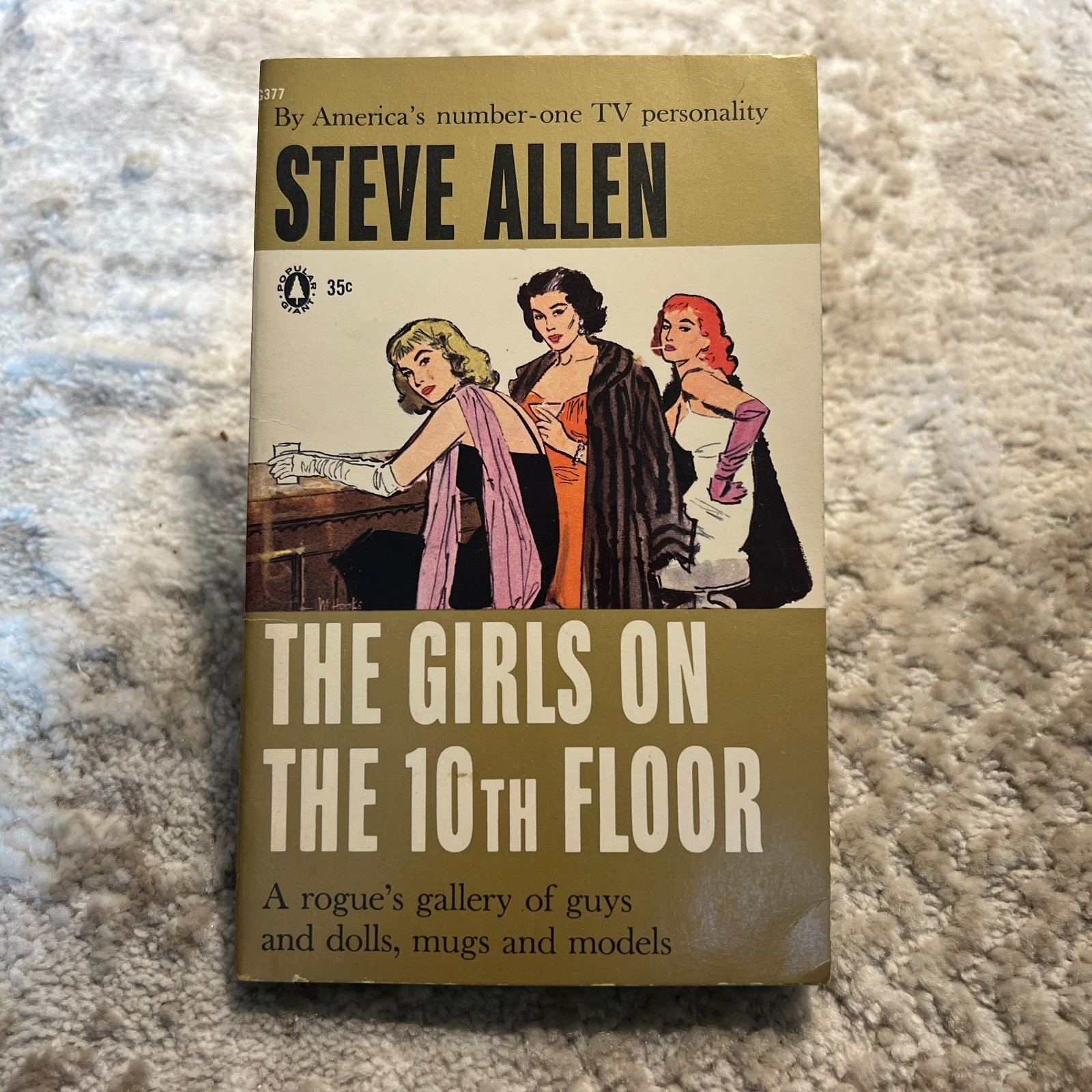 The Girls On The 10th Floor Steve Allen 1959 Popular Library Short Stories Book