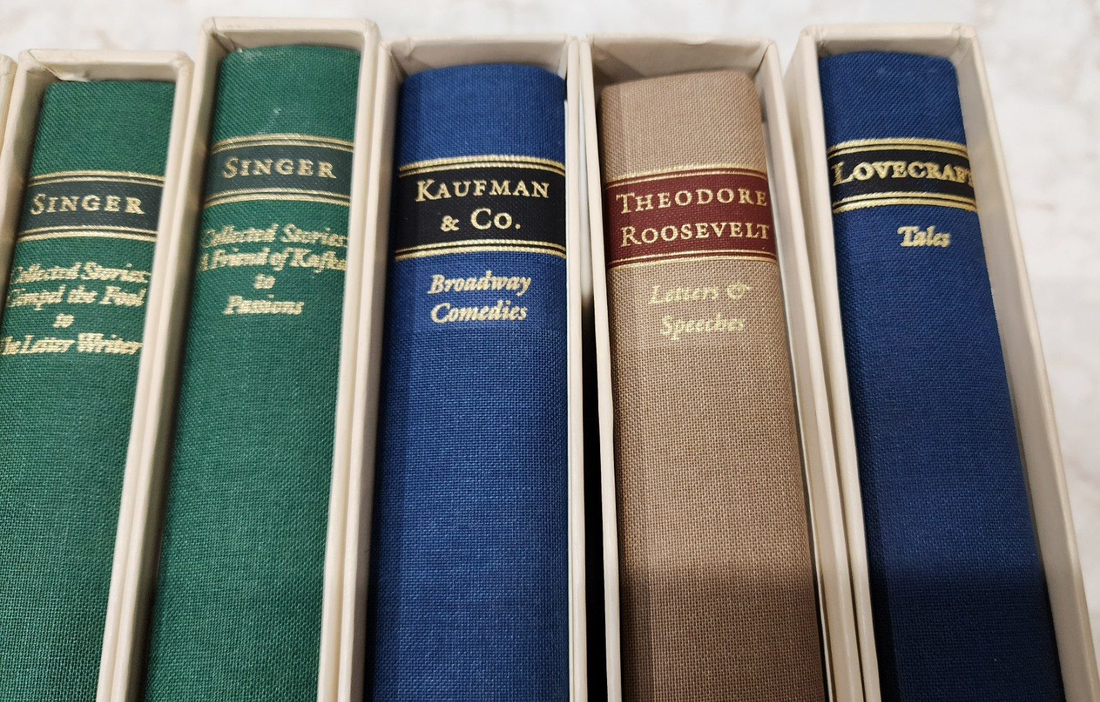 Lot of 15 – The Library Of America Hardcover with Slipcases – GOOD