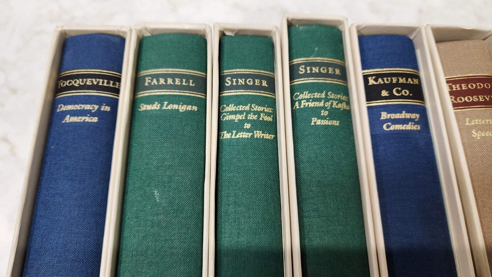 Lot of 15 – The Library Of America Hardcover with Slipcases – GOOD