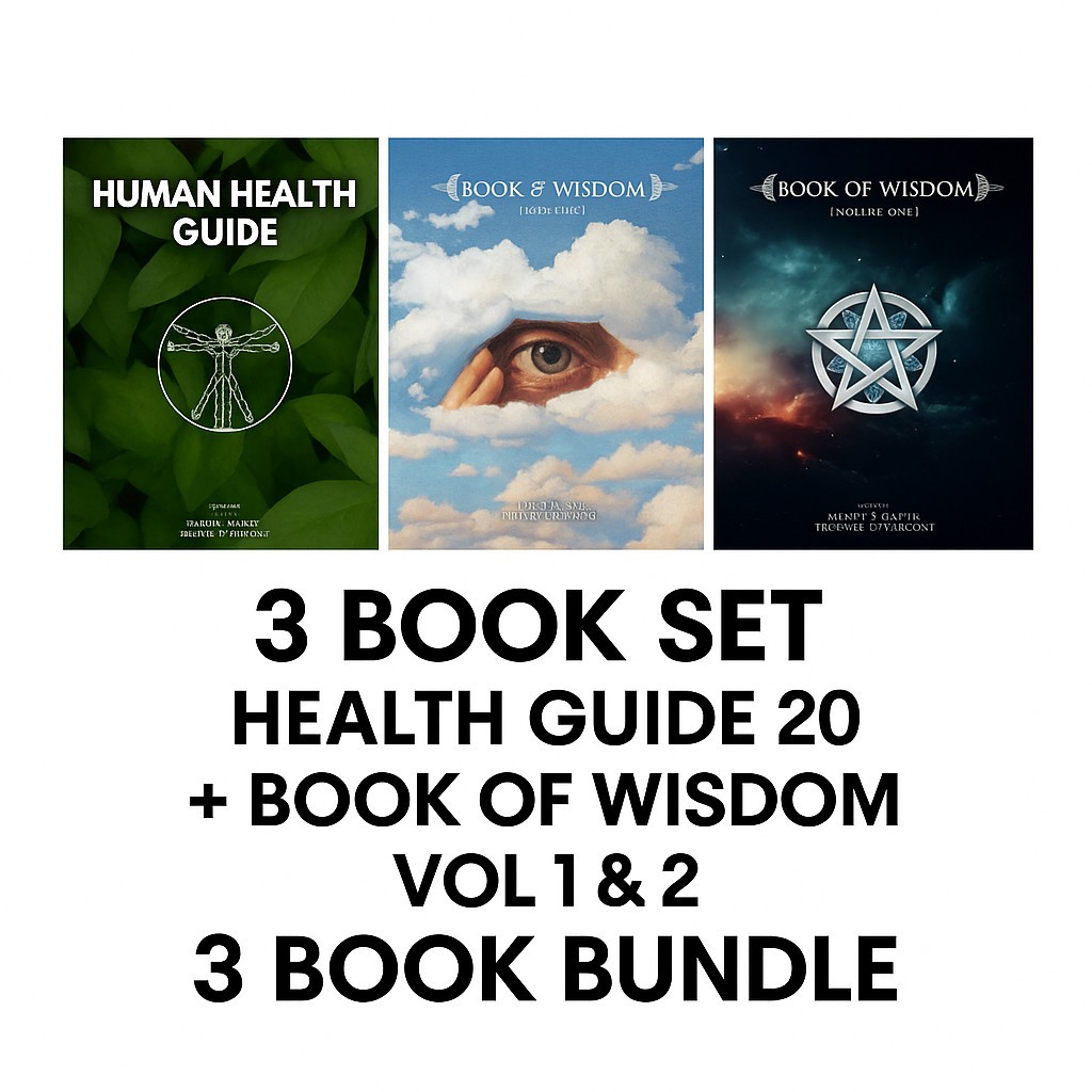 Health Guide 20 + Book of Wisdom Vol 1 & 2 by Harry B. Joseph – 3 Book BUNDLE
